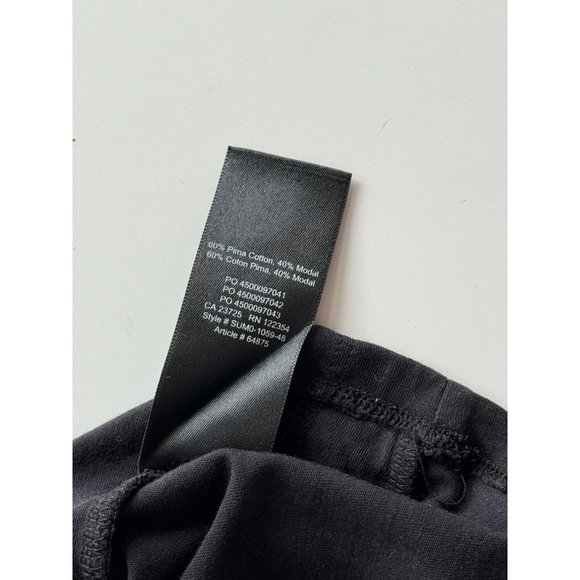 Aritzia GROUP BY BABATON Foundation Black Cotton Crew Neck T-Shirt, Size L - Picture 9 of 15
